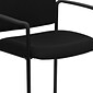 Flash Furniture Tiffany Fabric Stackable Side Reception Chair with Arms, Black (BT5161BK)