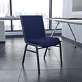 Flash Furniture HERCULES Series Fabric Stack Chair, Navy Blue Dot (XU60153NVY)