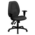 Flash Furniture Rochelle Ergonomic Fabric Swivel High Back Executive Office Chair, Gray (BT6191HGY)