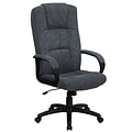 Flash Furniture Rochelle Fabric Swivel High Back Executive Office Chair, Gray (BT9022BK)