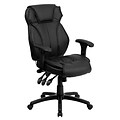 Flash Furniture Hansel Ergonomic LeatherSoft Swivel High Back Executive Office Chair, Black (BT9835H)