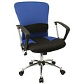 Flash Furniture Mindy Ergonomic Mesh Swivel Mid-Back Task Office Chair, Blue (LFW23BLUE)