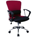 Flash Furniture Mid-Back Mesh Fabric Office Chairs (LFW23RED)