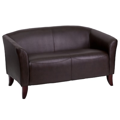 Flash Furniture HERCULES Imperial Series 52 LeatherSoft Loveseat, Brown (1112BN)