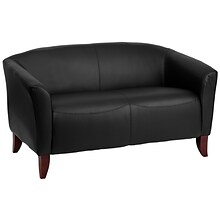 Flash Furniture HERCULES Imperial Series 52 LeatherSoft Loveseat, Black (1112BK)