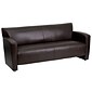 Flash Furniture HERCULES Majesty Series 68.5" LeatherSoft Sofa, Brown (2223BN)