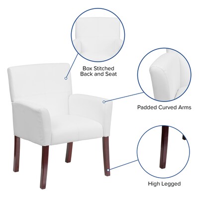 Flash Furniture Leather Reception Set, White (BT353WHLEA)