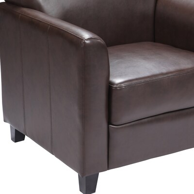 Flash Furniture HERCULES Diplomat Series LeatherSoft Office Guest and Reception Chairs Brown (BT8271BN)