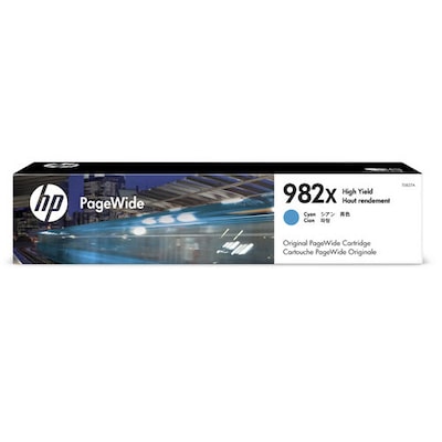 HP 982X Cyan High Yield Ink Cartridge, Prints Up to 16,000 Pages (T0B27A)