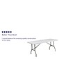 Flash Furniture Elon Folding Table, 72" x 30", Granite White (DADYCZ183BGW)