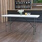 Flash Furniture Elon Folding Table, 60" x 30", Granite White (DADYCZ152Z)