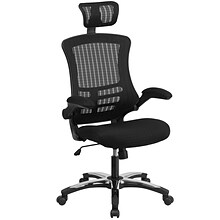 Flash Furniture Kelista Ergonomic Mesh Swivel High-Back Executive Office Chair, Black (BLX5H)