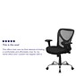 Flash Furniture HERCULES Series Ergonomic Mesh Swivel  Big & Tall Office Chair, Black (GO2032)