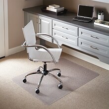 Flash Furniture Standard 45 x 53 Rectangular Chair Mat for Carpet, Vinyl (MAT-121712-GG)
