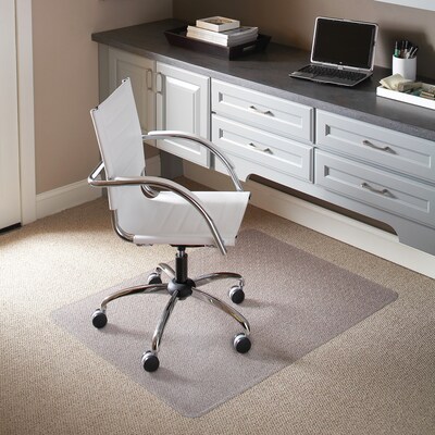 Flash Furniture 36" x 48'' Rectangular Chair Mat for Carpet , Vinyl (MAT121704)