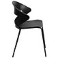 Flash Furniture HERCULES Series Plastic Stack Chair, Black (RUT4BK)