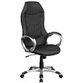 High Black Vinyl Executive Swivel Office Chair [CH-CX0906H-BK-GG]