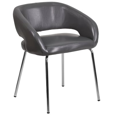 Flash Furniture Fusion Series Leather Lounge Chair, (CH162731GY)