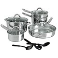 Gibson Cusine Select Abruzzo Stainless Steel 12 Piece Cookware Set (93586655M)