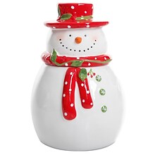 Gibson Home Jolly Plenitude 7.5 Snowman Cookie Jar (113252.01)