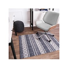 Anji Mountain Rugd Alesund 36 x 48 Chair Mat for Carpet & Hard Floor, Polyester (AMB9013)
