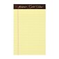 Ampad Gold Fibre Notepads, 5" x 8", College Ruled, Canary, 50 Sheets/Pad, 12 Pads/Pack (TOP 20-004R)