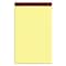 Ampad Gold Fibre Notepads, 8.5 x 14, Wide Rule, Canary, 50 Sheets/Pad, 12 Pads/Pack (TOP 20-030R)