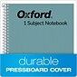 Oxford 1-Subject Notebooks, 6" x 9.5", College Ruled, 80 Sheets, Blue (65121)