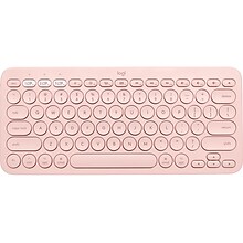 Logitech K380 Wireless Multi-Device Bluetooth Keyboard for Mac, Rose (920-009728)
