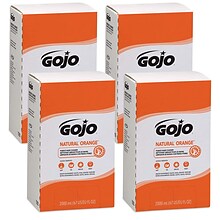 GOJO Liquid Hand Soap Refill for Dispenser, Orange Citrus Scent, 67 oz., 4/Carton (7255-04)