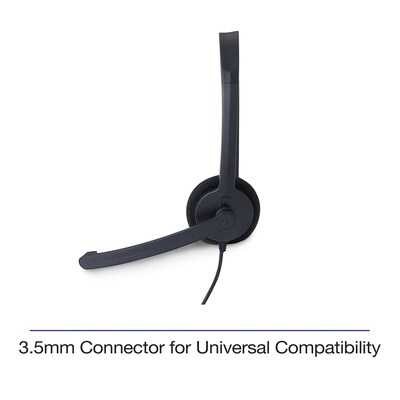 Verbatim Mono Headset, Over-the-Head, Black (70722)