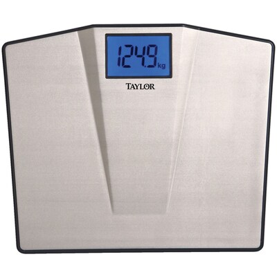 Taylor Precision Products LCD Digital High-Capacity Scale, Silver, Up to 550 lbs., Silver