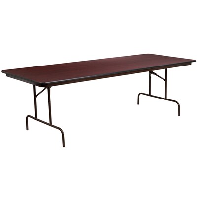Flash Furniture Frankie Folding Table, 96 x 36, Mahogany (YT3696MELWAL)
