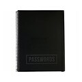 RE-FOCUS THE CREATIVE OFFICE 7.5 x 10 Large Password Keeper Book, Black (10004.5)