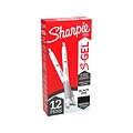 Sharpie S-Gel Retractable Gel Pen, Medium Point, Black Ink, Dozen (2126236)