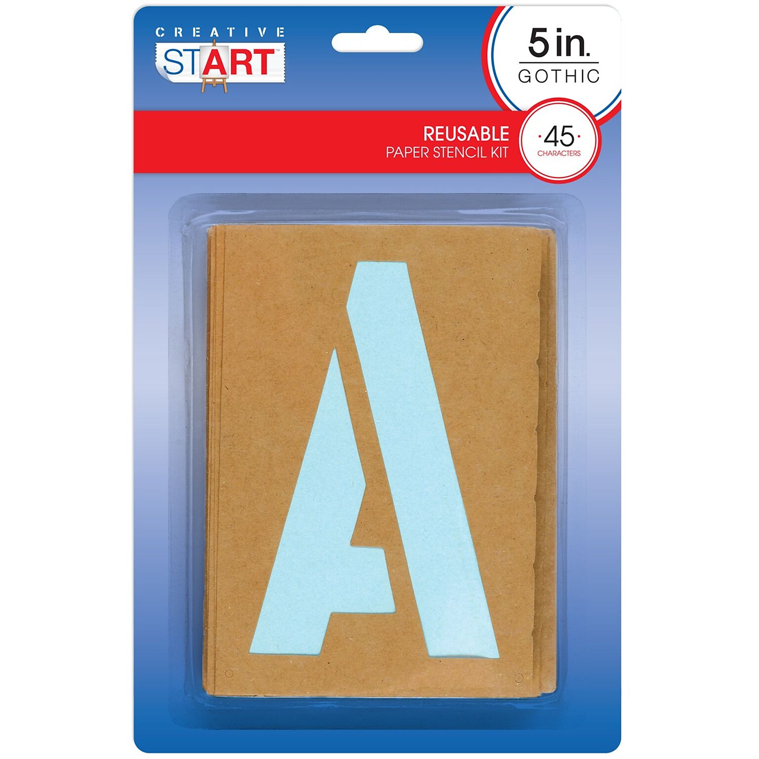 Creative Start Cardboard Stencils 5H 135 Count, 3 Pack (098164PK3)