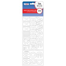 Creative Start Self-Adhesive 1H Letters, Numbers, and Characters, White, 1024 Count, Pack of 4 (098