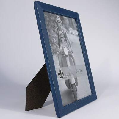 Lawrence Frames 8"W x 10"H Charlotte Weathered Navy Blue Wood Picture Frame (745780)