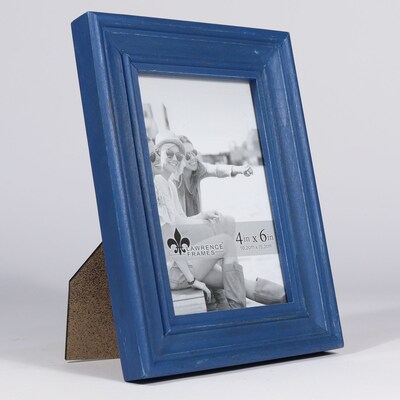 Lawrence Frames 4W x 6H Durham Weathered Navy Blue Wood Picture Frame (746646)