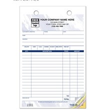 Custom Multi-Purpose Register Form, Colors Design, Large Format, 3 Parts, 1 Color Printing, 5 1/2 x