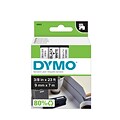 DYMO D1 Standard 41913 Label Maker Tape, 3/8 x 23, Black on White (41913)