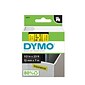 DYMO D1 Standard 45018 Label Maker Tape, 1/2" x 23', Black on Yellow (45018)