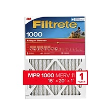 Filtrete Allergen Defense Air Filter, 1000 MPR, 16 x 20 x 1 (9800-4)