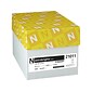 Astrobrights 30% Recycled Colored Paper, 24 lbs., 8.5" x 11", Lift-Off Lemon, 500 Sheets/Ream, 10 Reams/Carton (21011)