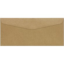 LUX Moistenable Glue #10 Business Envelope, 4 1/2 x 9 1/2, Grocery Bag Brown, 50/Pack (4260-GB-50)