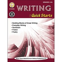 Writing Quick Starts Workbook for Grades 4-12, Pack of 3