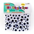 CLI Wiggle Eyes, Black, Assorted Sizes, 100/Pack, 12 Packs (CHL64500-12)