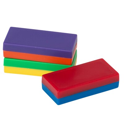 Dowling Magnets® Hero Magnets: Big Block Magnets, Assorted Colors, 3 Per Pack, 6 Packs (DO-735015-6)