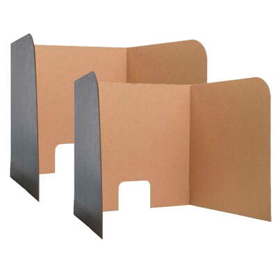 Flipside Products Computer Lab Privacy Screens, Small, 22" x 22.5" x 20", 3 Per Pack, 2 Packs (FLP61856-2)