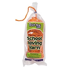 Trait-tex 3-Ply School Roving Yarn Skein, Orange, Grade K+, 8 oz., 150 Yards (PAC0007101)
